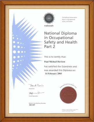 IOSH Part 2 Certificate